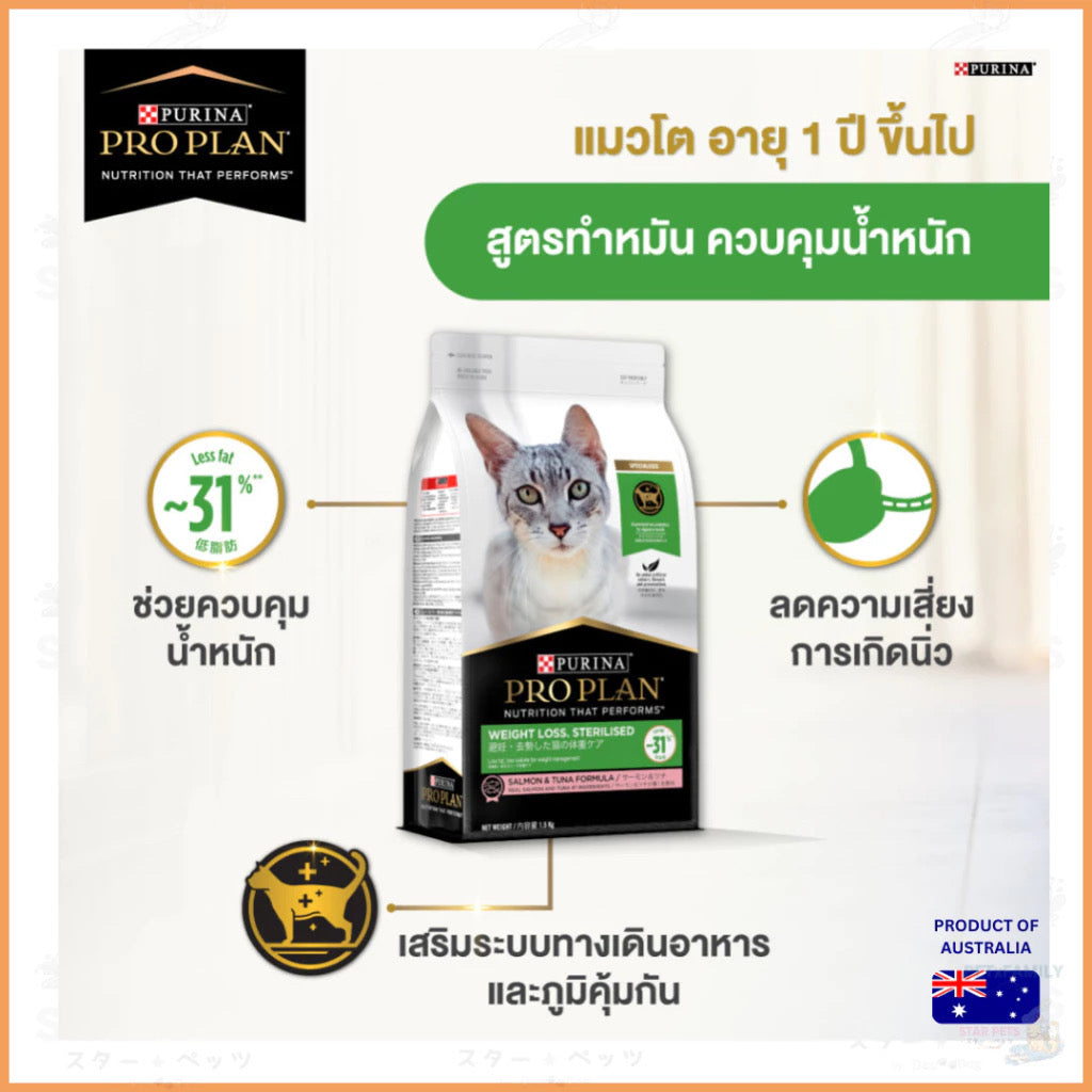 Purina Pro Plan Cat Wight Loss,Sterilised 1.5kg