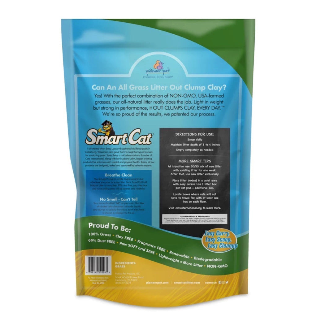 SmartCat Clumping Litter Grass ทรายธรรมชาติ 5lb (2.27kg) USA Imported