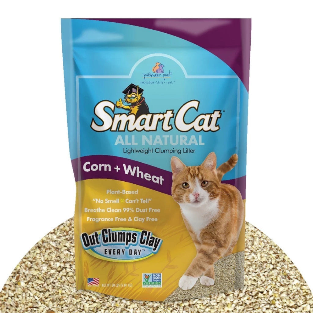 SmartCat Clumping Litter Corn+Wheat ทรายธรรมชาติ 10lb (4.54kg) USA Imported