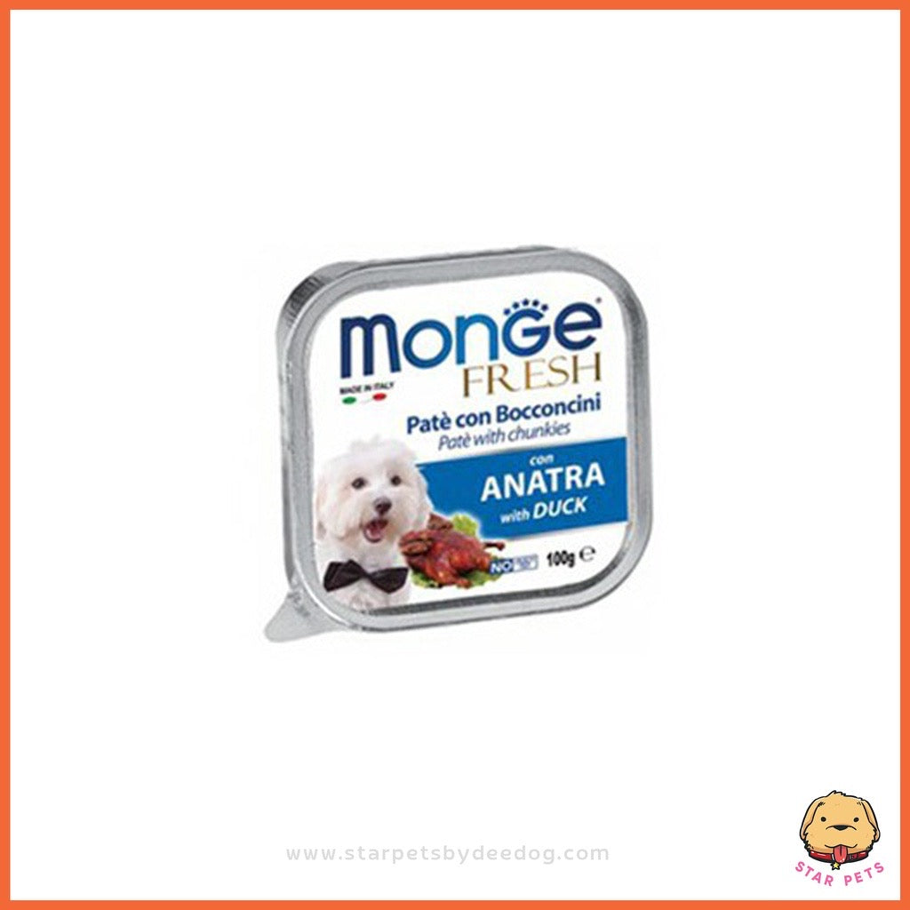 Monge Fresh Pate and Chunkies อาหารถาดพรีเมียมจากอิตาลี  100g