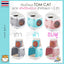 Tom Cat Cat Litter Box Toilet ห้องน้ำแมว กระบะทรายแมว รุ่นโดมอวกาศ เข้าได้ 2 ทาง ขนาด 49x55x42 ซม