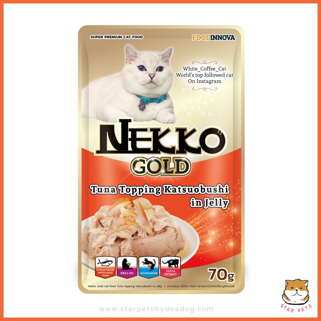 NEKKO Gold อาหารเปียกสำหรับแมว แบบซองคละรสได้ ขนาด 70g