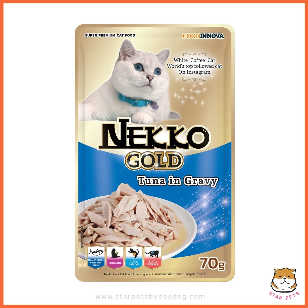 NEKKO Gold อาหารเปียกสำหรับแมว แบบซองคละรสได้ ขนาด 70g