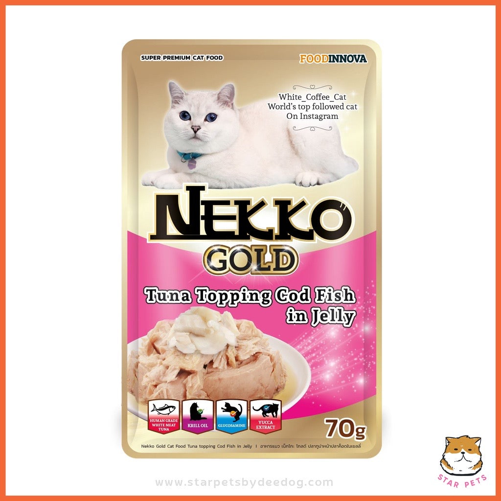 NEKKO Gold อาหารเปียกสำหรับแมว แบบซองคละรสได้ ขนาด 70g