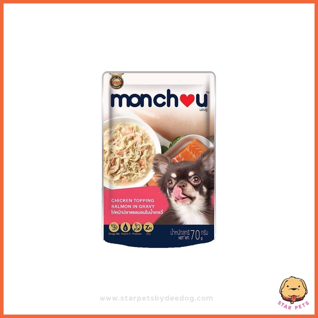 Monchou Pouch อาหารเปียกสุนัข มองชู ขนาด 70g (1ซอง)