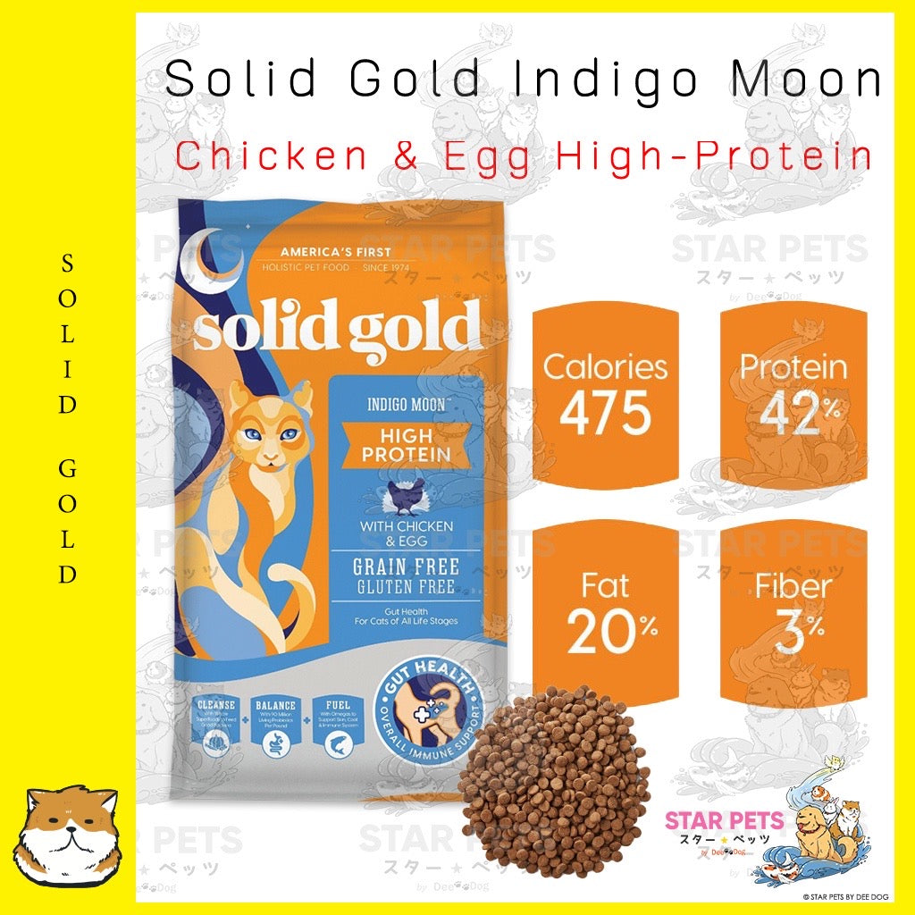 Solid Gold Indigo Moon with Chicken & Egg 5.44kg (L size)