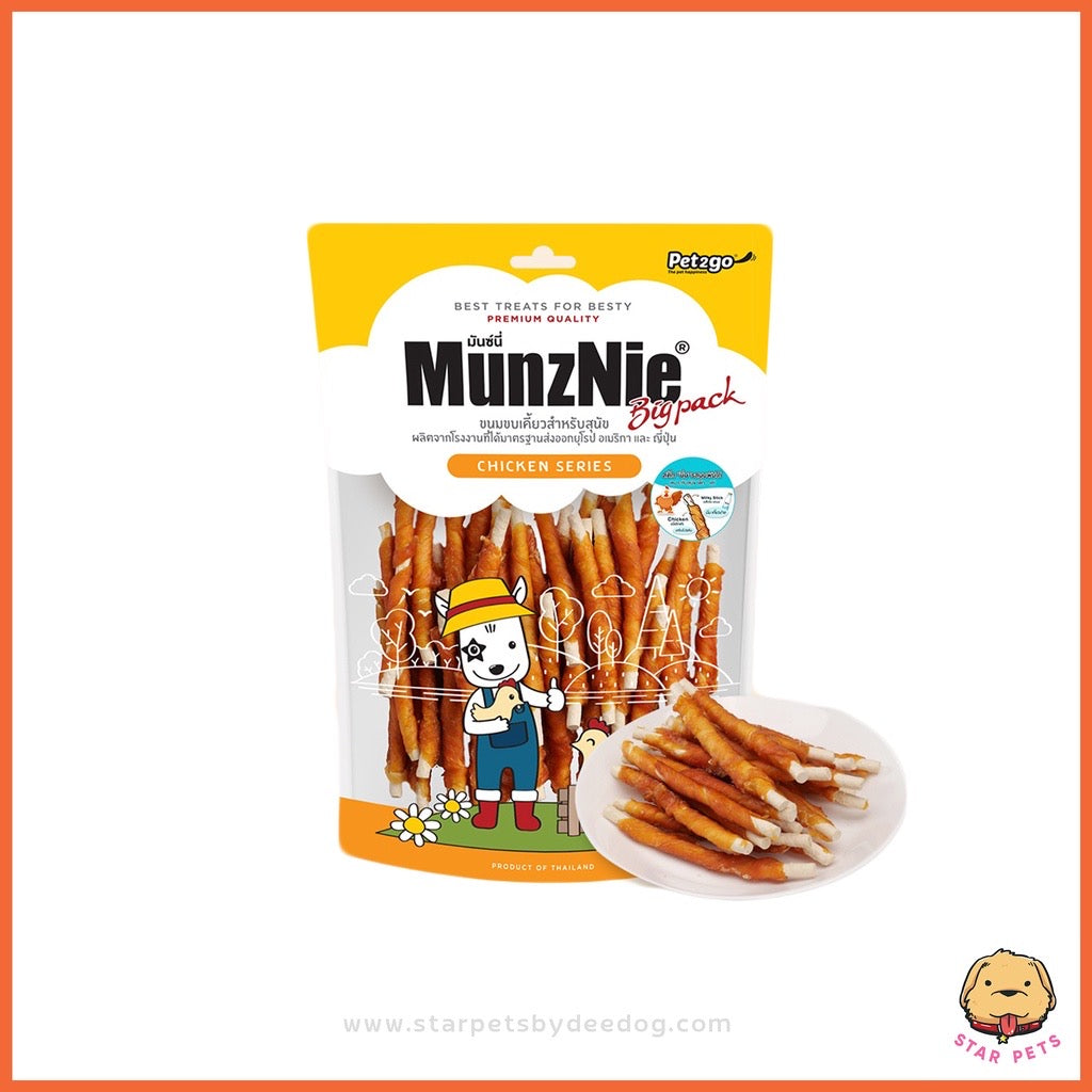 MUNZNIE ขนมสุนัข สันในไก่ มันซ์นี่ Bigpack มีให้เลือก 8 แบบ