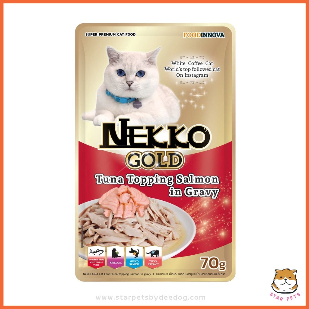 NEKKO Gold อาหารเปียกสำหรับแมว แบบซองคละรสได้ ขนาด 70g