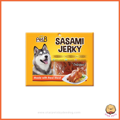 Pet8 Sasami Jerky  160gx2  เกรดพรีเมี่ยม สันในไก่แท้100%