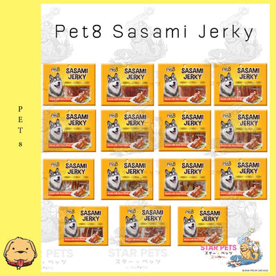 Pet8 Sasami Jerky  160gx2  เกรดพรีเมี่ยม สันในไก่แท้100%